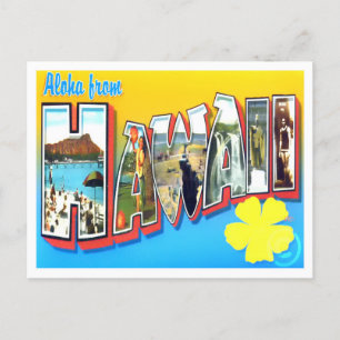 Hawaii Vintage Big Brev vykort