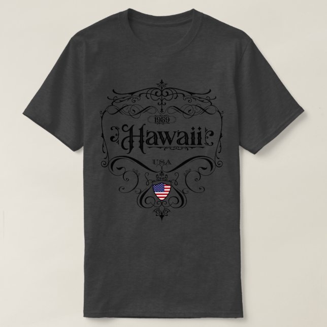Hawaii Vintage design T Shirt (Design framsida)
