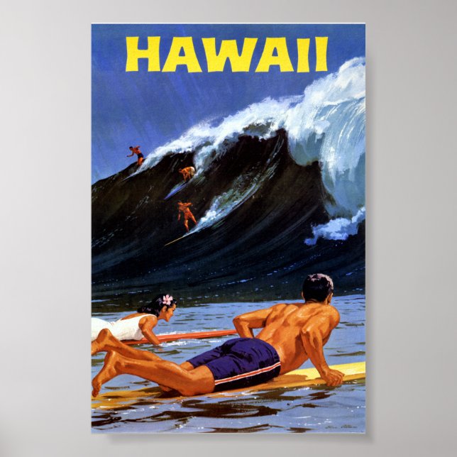Hawaii Vintage Reser Reklam Restaurering Poster (Framsidan)