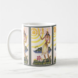 Hawaii Vintage resor Kaffemugg