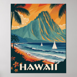 Hawaii Vintage resor Poster