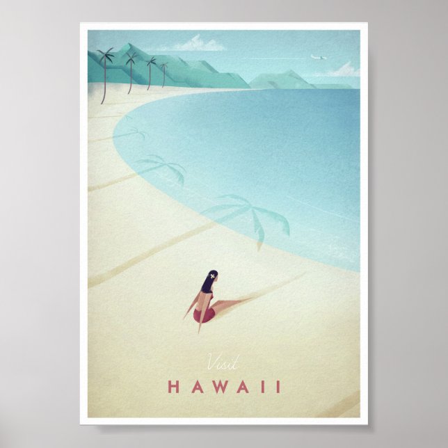 Hawaii Vintage resor Poster (Framsidan)