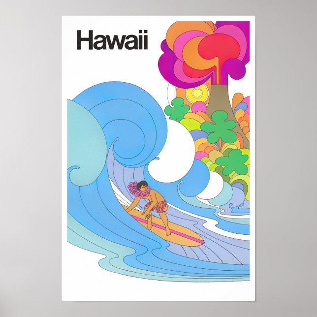 Hawaii vintage resor poster (Framsidan)