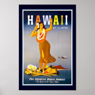Hawaii Vintage resor Poster