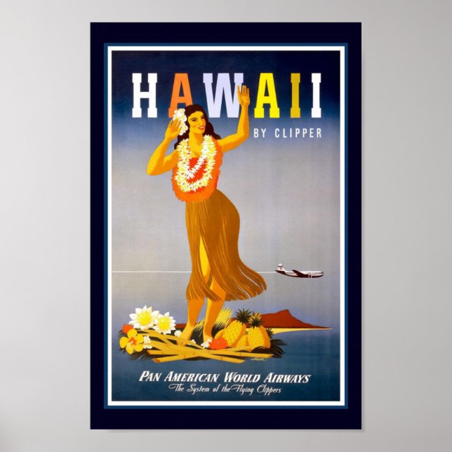 Hawaii Vintage resor Poster (Framsidan)