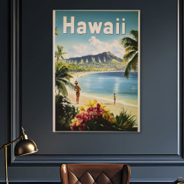Hawaii Vintage resor Poster