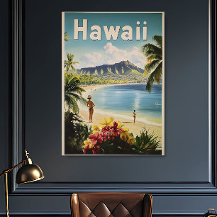 Hawaii Vintage resor Poster