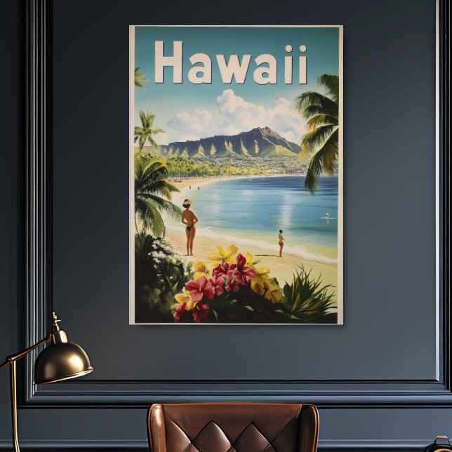 Hawaii Vintage resor Poster (Skapare uppladdad)