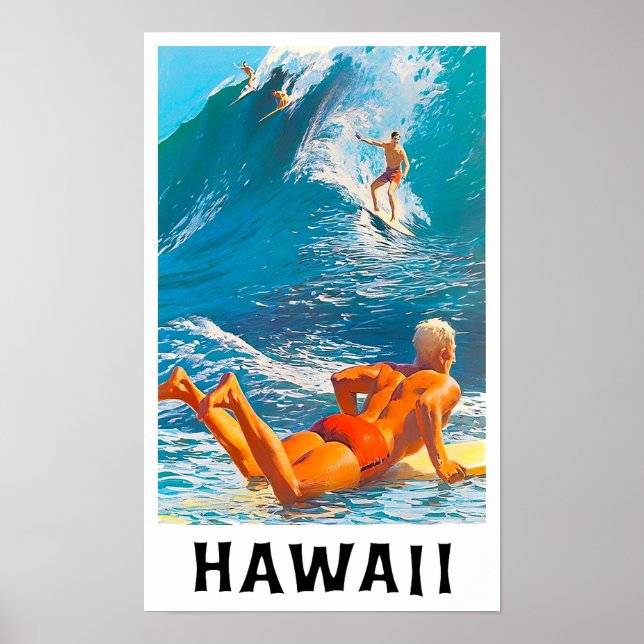 Hawaii vintage resor poster (Framsidan)