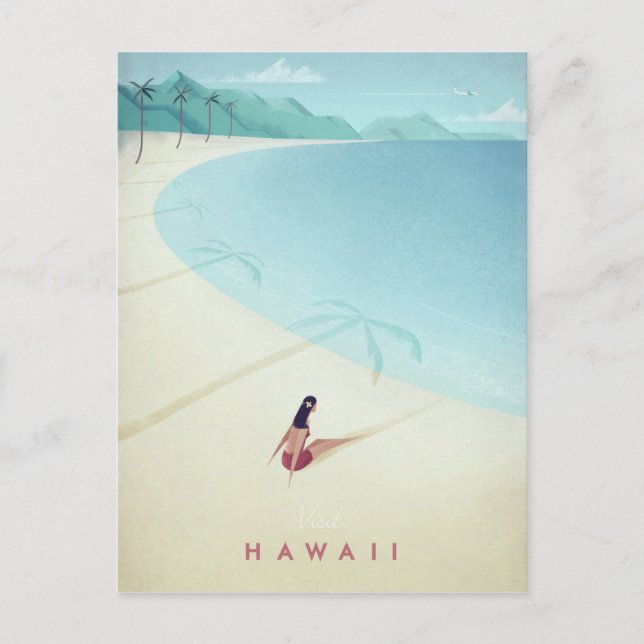 Hawaii Vintage resor Poster - vykort (Framsida)