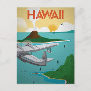 Hawaii vintage resor vykort
