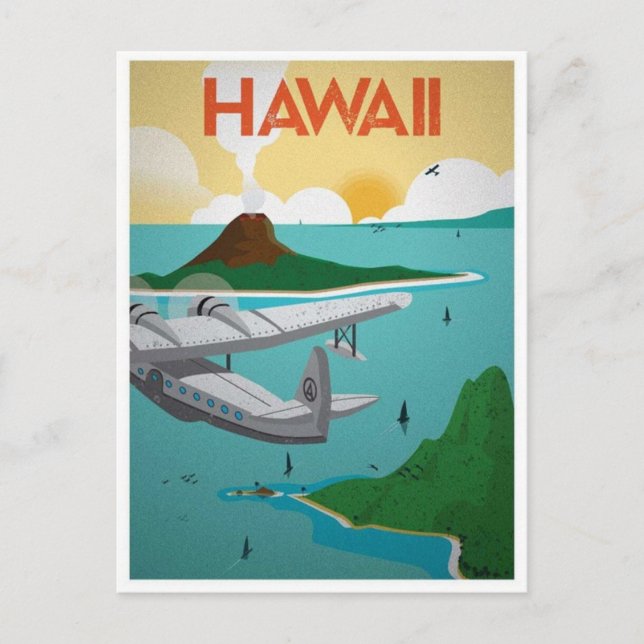 Hawaii Vintage resor vykort (Framsida)