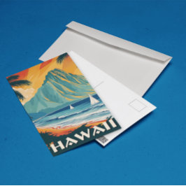 Hawaii Vintage resor Vykort