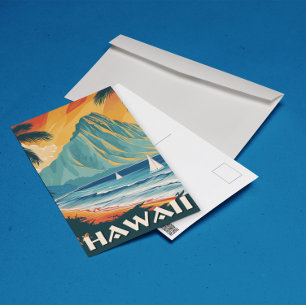 Hawaii Vintage resor Vykort