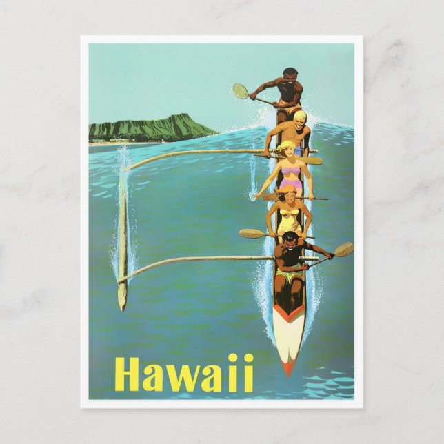 Hawaii vintage resor vykort (Framsida)