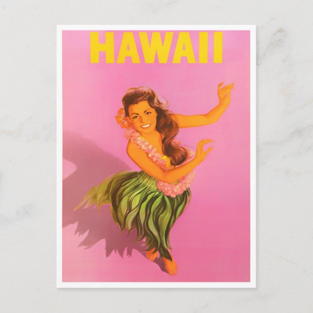 Hawaii vintage resor vykort (Framsida)