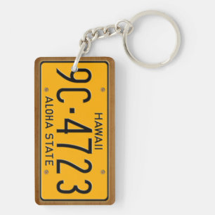 Hawaii vintageregistreringsskylt 1969 Keychain