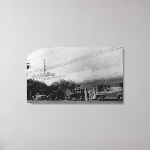 Hawaii - Visa Waikiki-teaterblocket Canvastryck