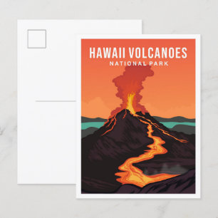 Hawaii Volcano National Park USA Resa Vykort
