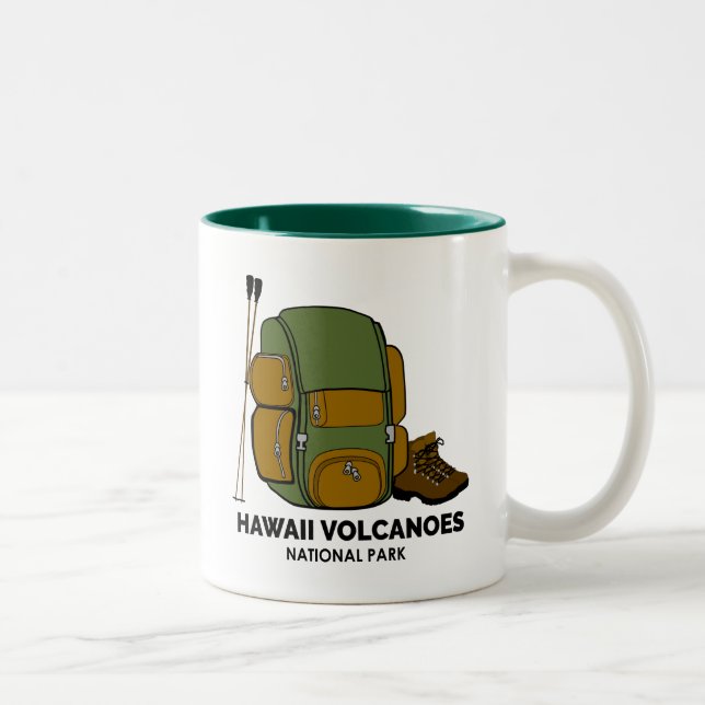 Hawaii Volcanoes National Park Ryggsäck Två-Tonad Mugg (Höger)