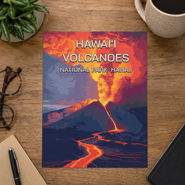 Hawai'i Volcanoes nationalpark Hawaii Vykort (Skapare uppladdad)