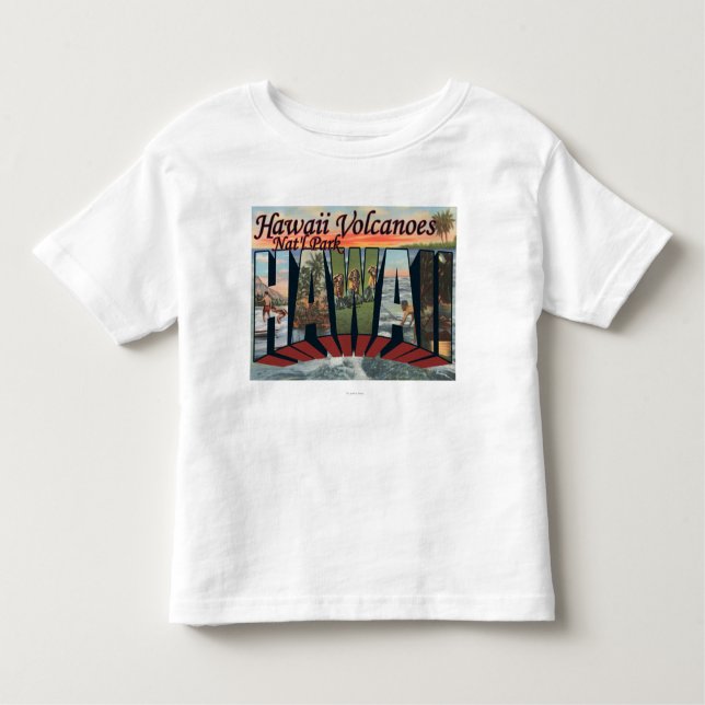 Hawaii vulkaner nationalpark, Hawaii T Shirt (Framsida)