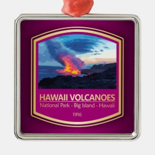 Hawaii Vulkaner NP (PF1) Julgransprydnad Metall
