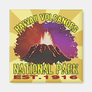 Hawaii vulkanernationalpark magnet