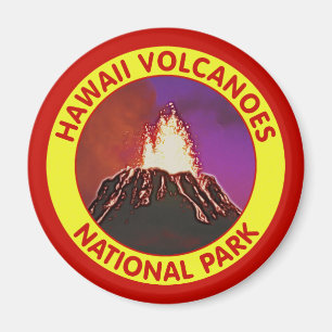 Hawaii vulkanernationalpark magnet