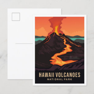 Hawaii Vulkaners National Park USA Travel Vykort
