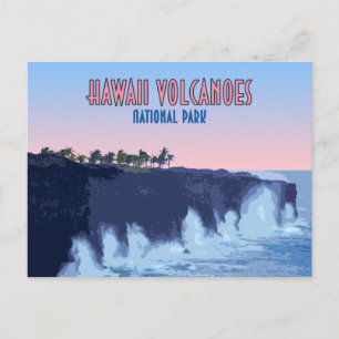 Hawaii Vulkaners National Park Vintage Vykort