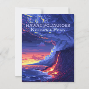 Hawaii Vulkaners nationalpark Big Island Card
