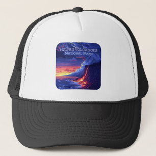 Hawaii Vulkaners nationalpark Big Island Retro Keps