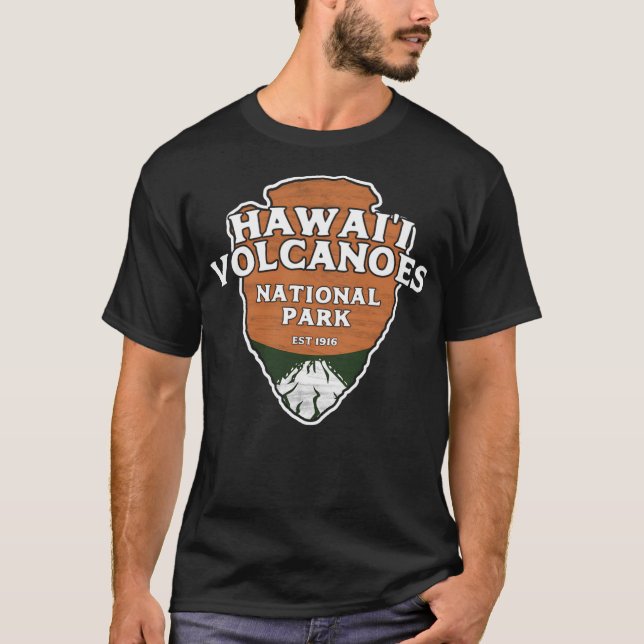 Hawaii Vulkaners nationalpark Classic Stil Arrow T Shirt (Framsida)