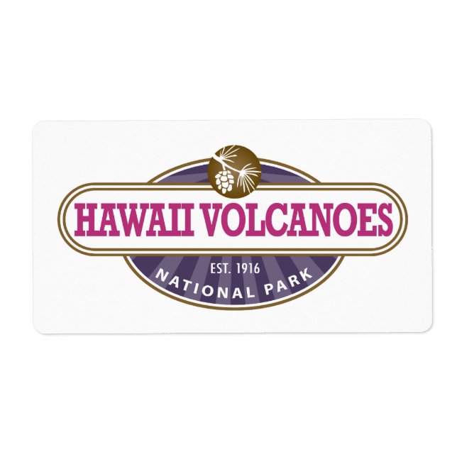 Hawaii Vulkaners nationalpark Fraktsedel (Framsidan)