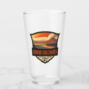 Hawaii Vulkaners nationalpark Illustration Travel Glaskopp