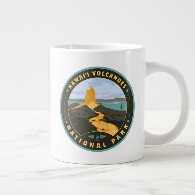 Hawaii Vulkaners nationalpark Jumbo Mugg (Höger)
