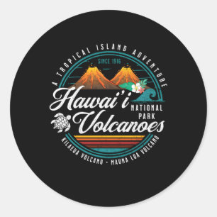 Hawaii Vulkaners nationalpark Kilauea Mauna Load Runt Klistermärke