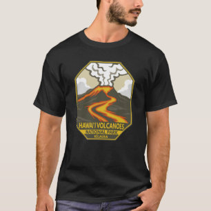 Hawaii Vulkaners nationalpark Kilauea Retro T Shirt
