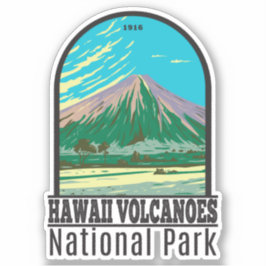 Hawaii Vulkaners nationalpark Mauna Loa Klistermärken