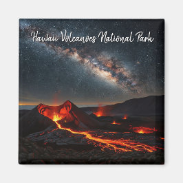 Hawaii Vulkaners nationalpark Milky Way Magnet