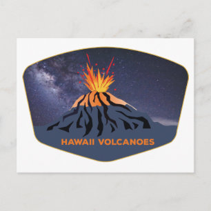 Hawaii Vulkaners nationalpark souvenir Hawaii Vykort