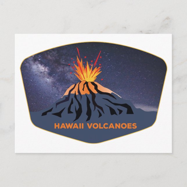 Hawaii Vulkaners nationalpark souvenir Hawaii Vykort (Framsida)