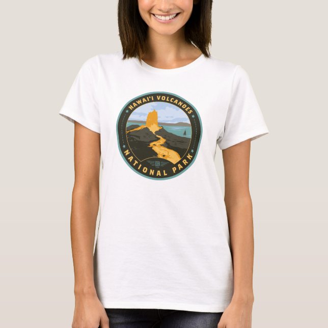 Hawaii Vulkaners nationalpark T Shirt (Framsida)