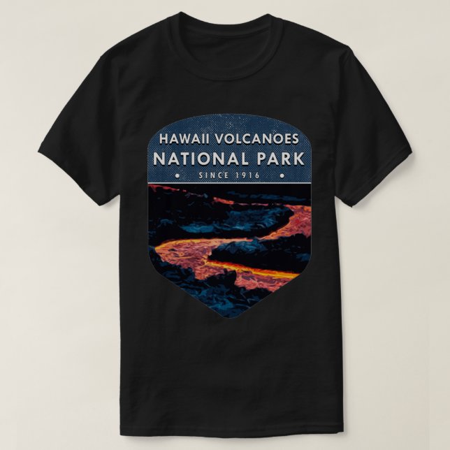 Hawaii Vulkaners nationalpark T Shirt (Design framsida)