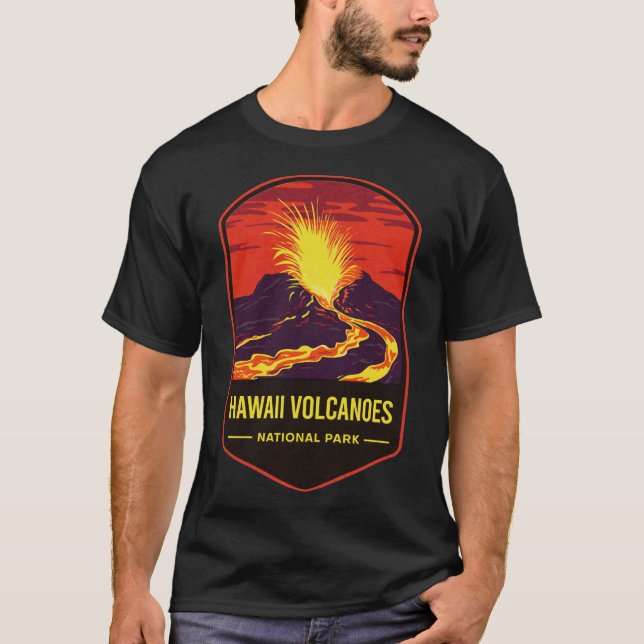 Hawaii Vulkaners nationalpark T Shirt (Framsida)