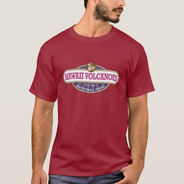 Hawaii Vulkaners nationalpark T-shirt (Framsida)