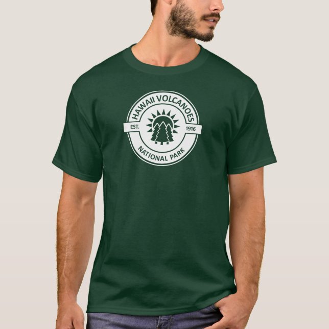 Hawaii Vulkaners nationalpark T Shirt (Framsida)