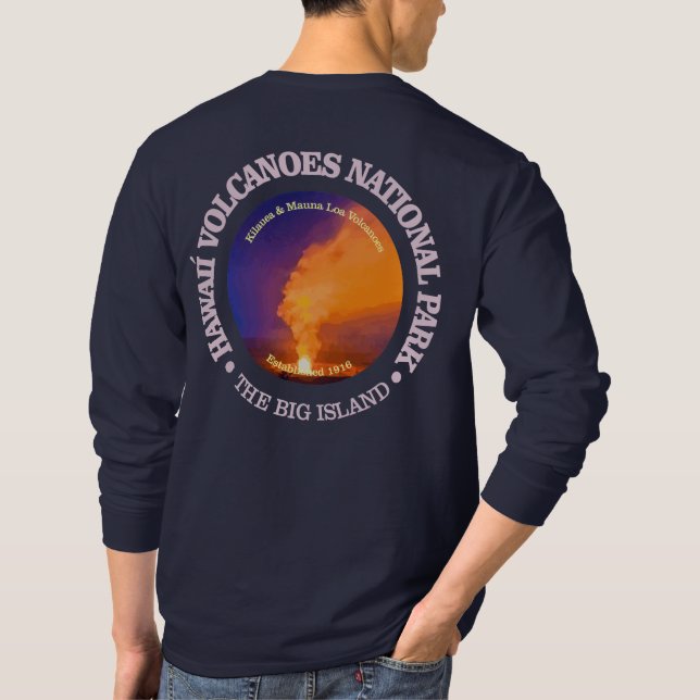 Hawaii Vulkaners nationalpark T-shirt (Baksida)
