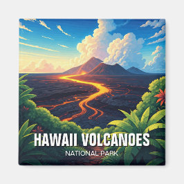 Hawaii Vulkaners nationalpark Travel Magnet